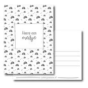 Ansichtkaart | Hoera een meisje