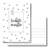 Ansichtkaart |  Leukste meester Ansichtkaart |  Leukste meester