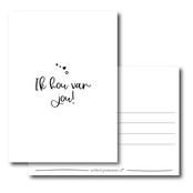 Ansichtkaart | Ik hou van jou Ansichtkaart | Ik hou van jou