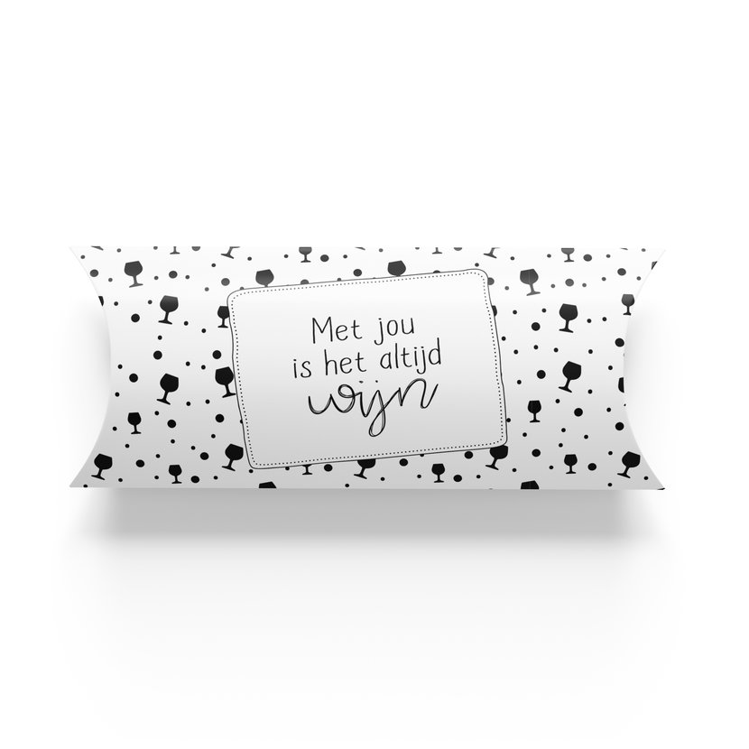 Geschenkverpakking | Met jou is het altijd wijn