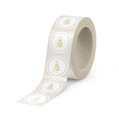 Rol stickers | Feesthoedje | wit