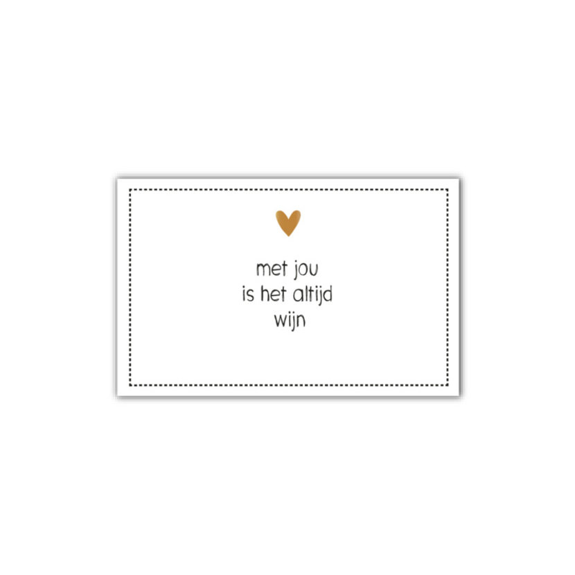 Sticker | Wijn | Rechthoek | wit | 10 stuks