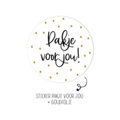 Sticker | Pakje voor jou! | wit | 10 stuks Sticker | Pakje voor jou! | wit | 10 stuks