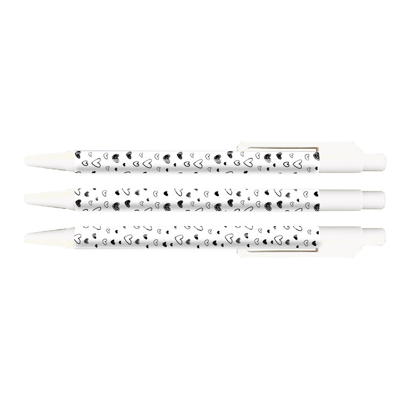Pen | Hartjes | Wit