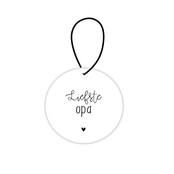 Mini roundie hanger | Liefste opa