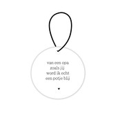 Mini roundie hanger | Van een opa zoals jij