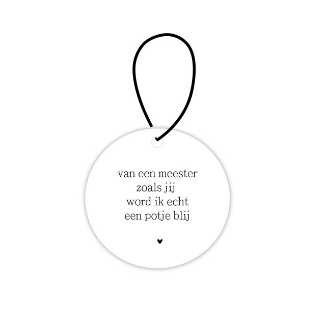 Mini roundie hanger | Van een meester zoals jij