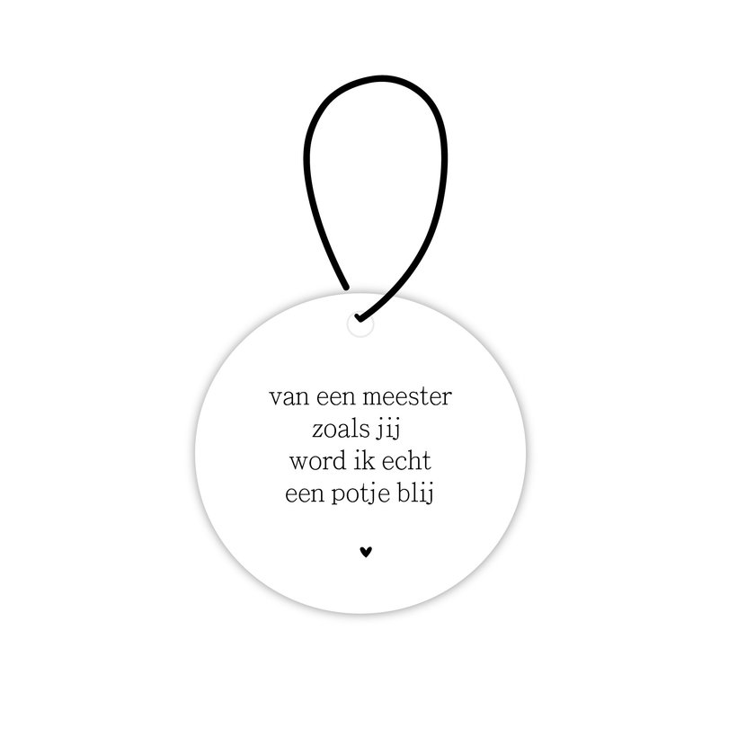 Mini roundie hanger | Van een meester zoals jij