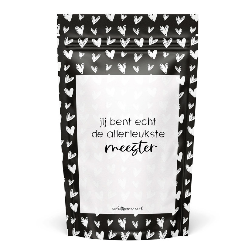 Sweeties | Snoepzak hartjes | Allerleukste meester