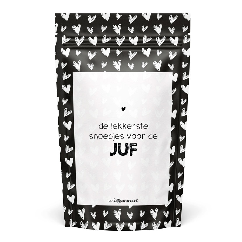 Sweeties | Snoepzak hartjes | Lekkere snoepjes voor de juf