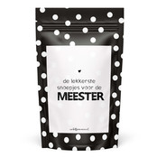 Sweeties | Snoepzak dots | Lekkerste snoepjes voor de meester