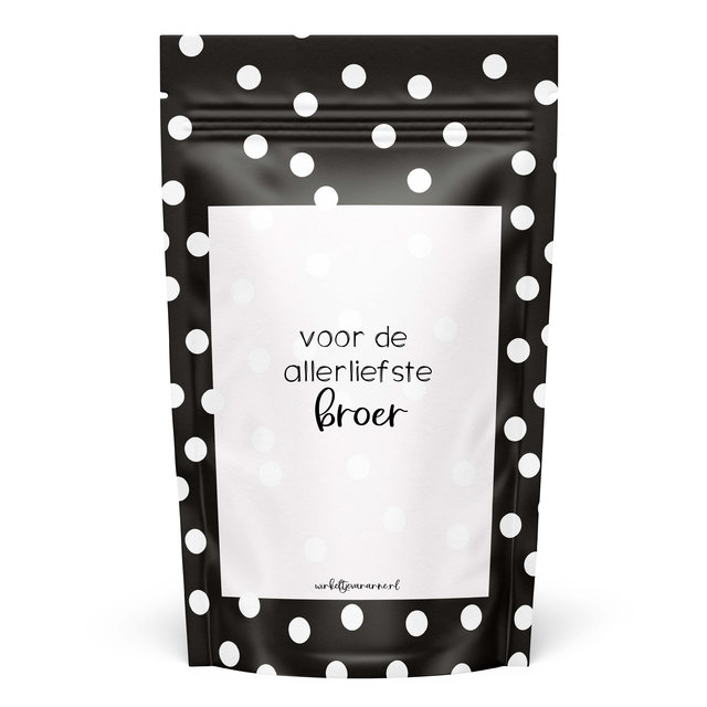 Sweeties | Snoepzak dots | Allerliefste broer