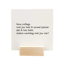 Quote blockie | Lieve collega | Wit