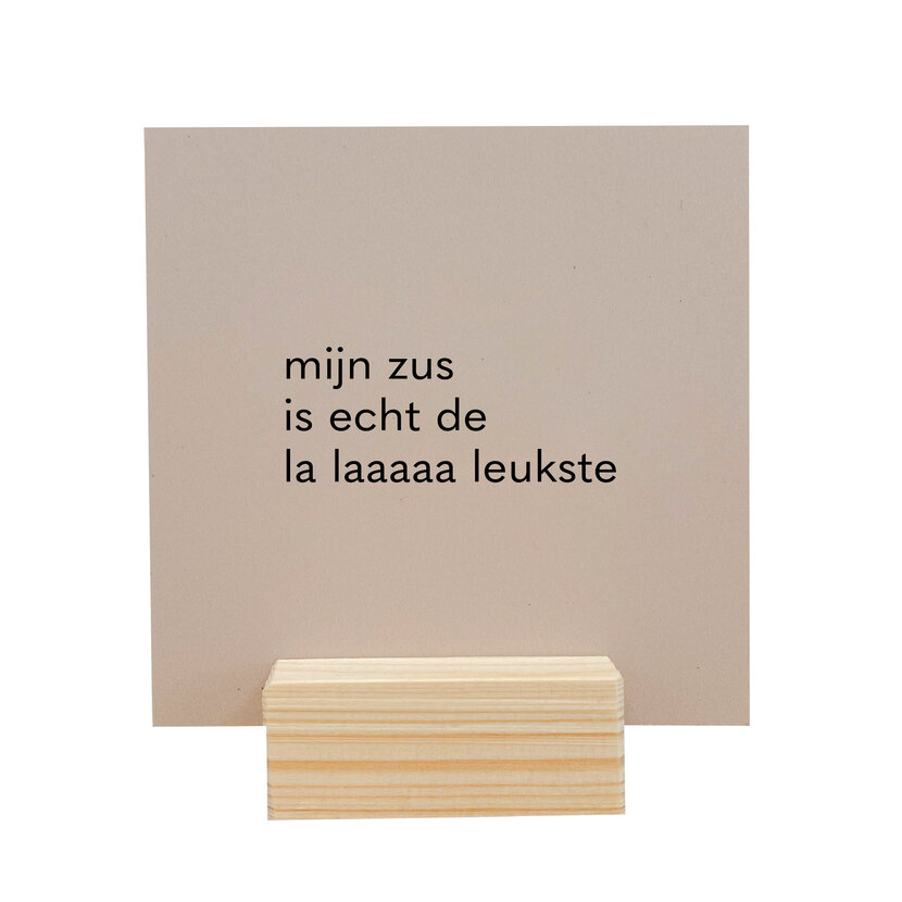 Quote blockie | Zus | Zandkleur