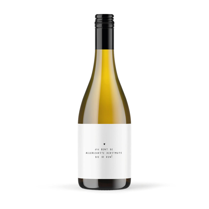 Label voor je wijnfles | Kerstmuts