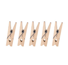 Knijpertjes | Set van 5 stuks | Wood