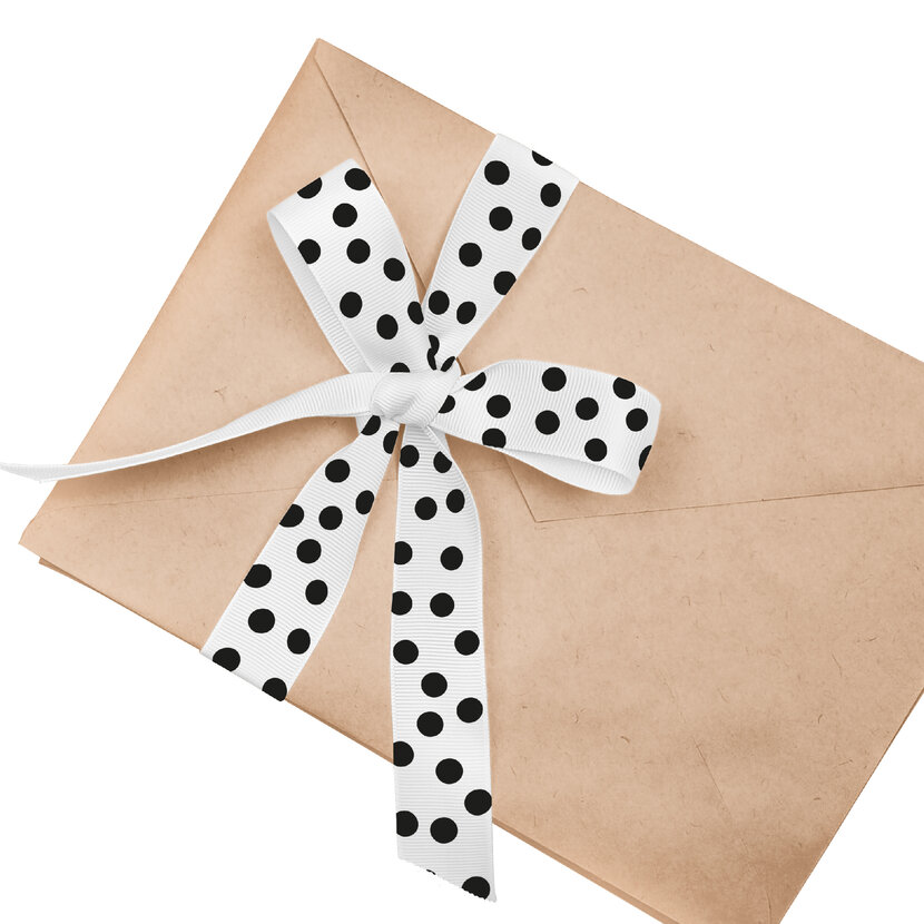 Lint | Wit Big Dots | 3 meter