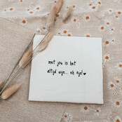 Oud Hollands tegeltje | Met jou is het altijd wijn... eh fijn!