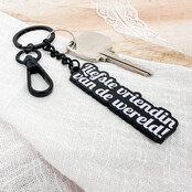 Sleutelhanger | Liefste vriendin van de wereld Sleutelhanger | Liefste vriendin van de wereld