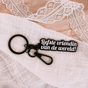 Sleutelhanger | Liefste vriendin van de wereld Sleutelhanger | Liefste vriendin van de wereld
