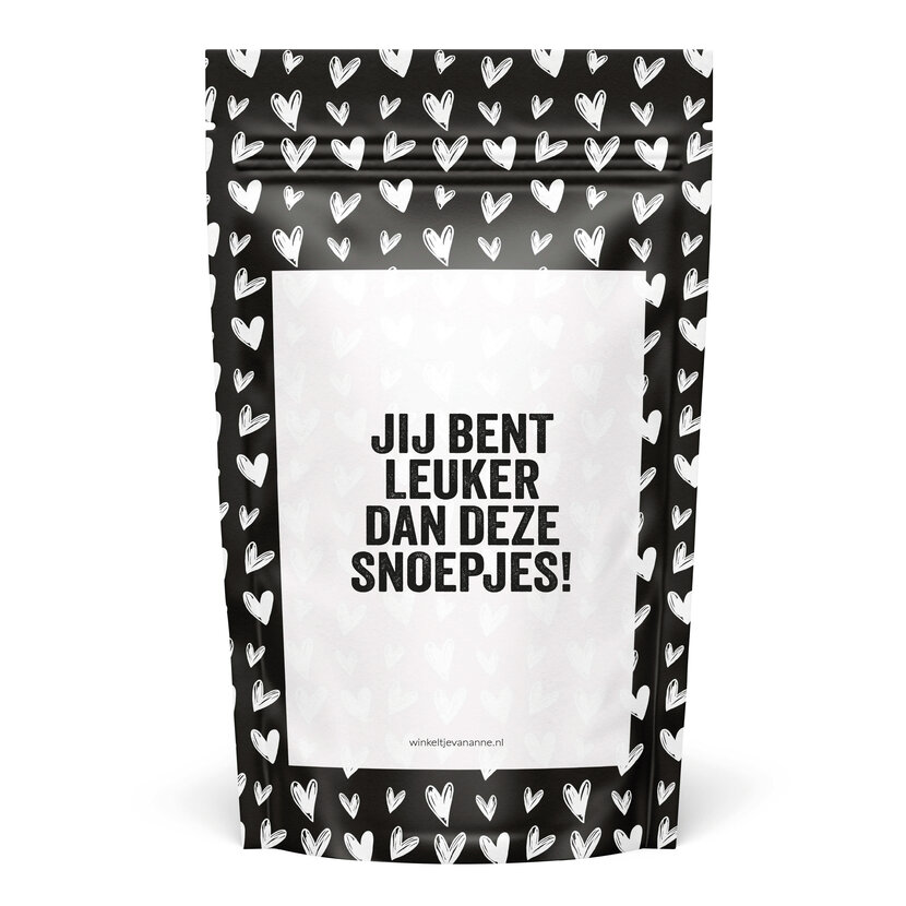 Sweeties | Snoepzak hartjes | Leuker dan deze snoepjes