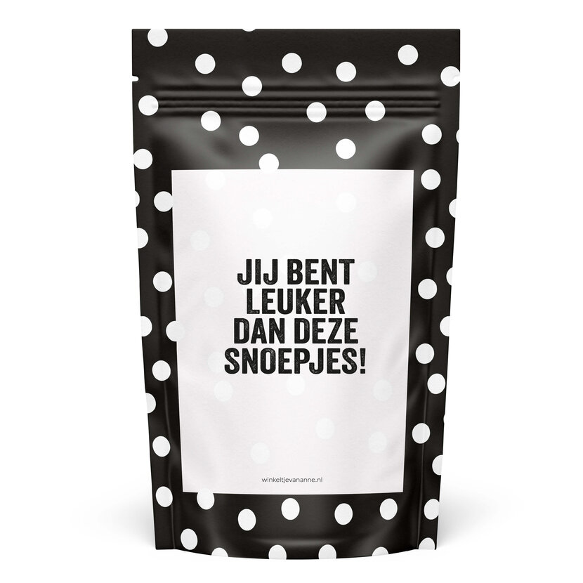 Sweeties | Snoepzak dots | Leuker dan deze snoepjes!