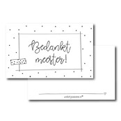 Minikaartje | Bedankt meester