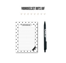 Voordeelset | Juf | Dots