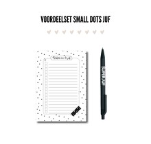 Voordeelset | Juf | Small dots