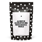 Sweeties | Snoepzak dots | Allerliefste oma van de wereld Sweeties | Snoepzak dots | Allerliefste oma van de wereld