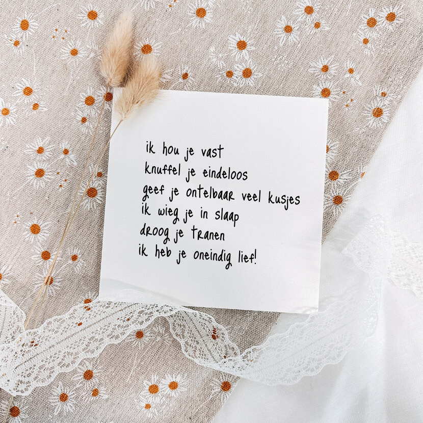 Forex tegeltje | In geschenkverpakking | Ik heb je oneindig lief