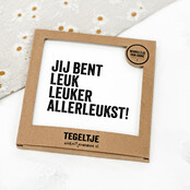 Forex tegeltje | In geschenkverpakking | Leuk leuker