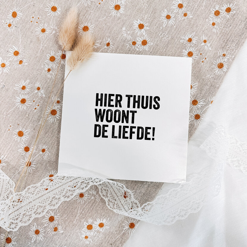 Forex tegeltje | In geschenkverpakking | Thuis