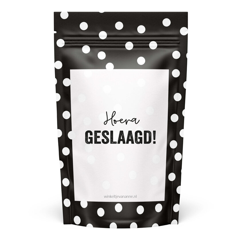Sweeties | Snoepzak dots | Hoera geslaagd