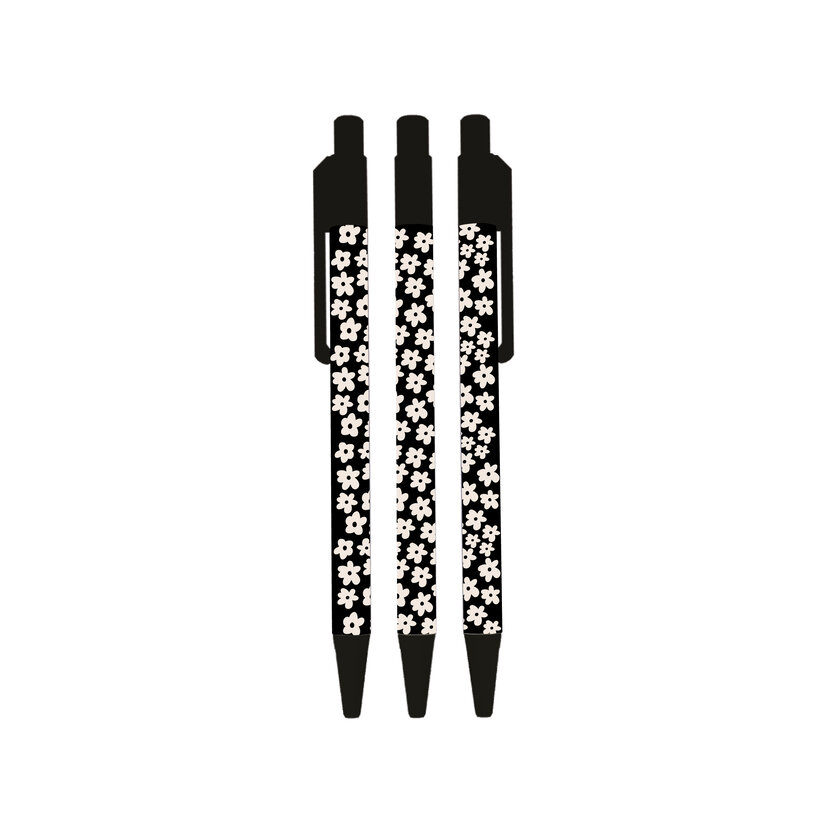 Pen | Nude Flowers | Blauw schrijvend