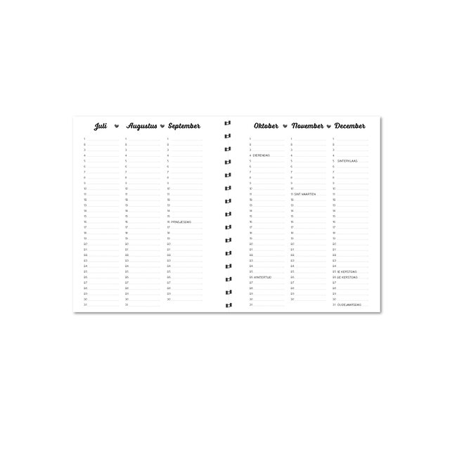 Mini agenda 2025 | A6