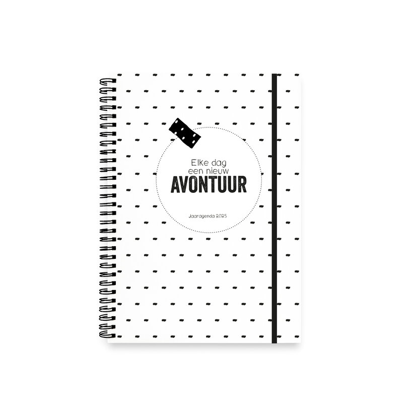 Agenda 2025 | Verticale schrijfrichting | Met gratis stickervel