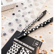 Pen | Nude Flowers | Blauw schrijvend