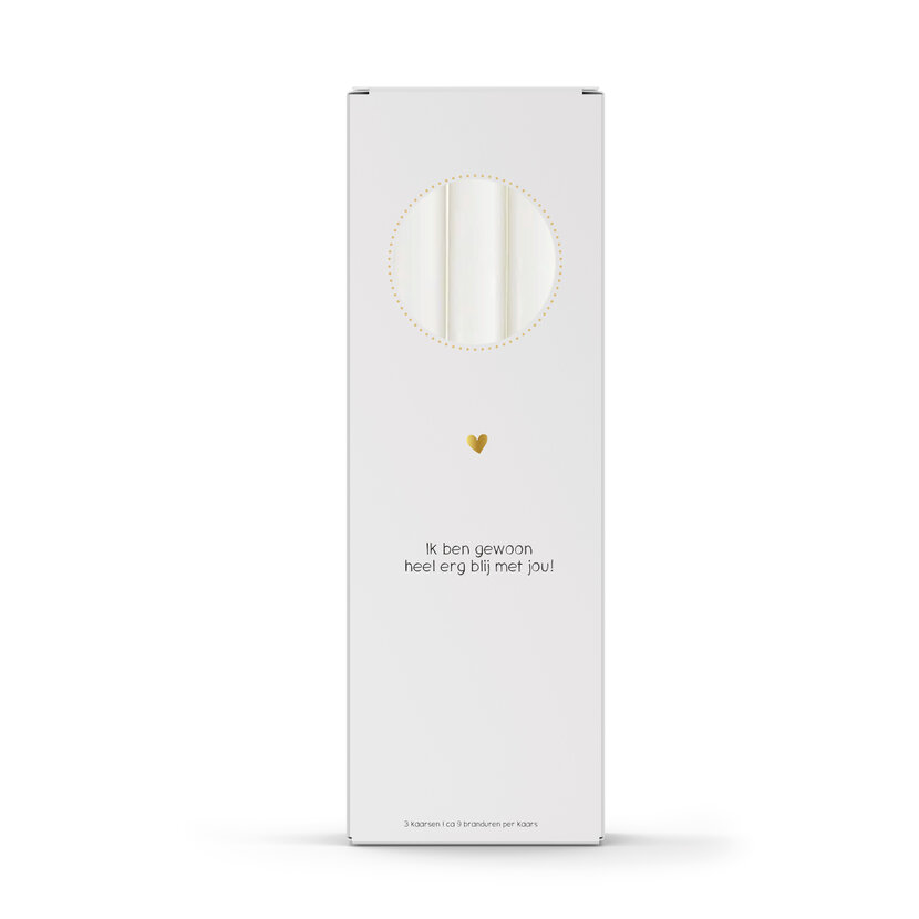 Sfeermakers | Dinerkaarsen | Zo blij met jou