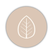 Onderzetter | Zand | Blad Onderzetter | Zand | Blad