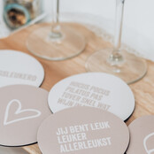 Onderzetter | Zand | Blad Onderzetter | Zand | Blad