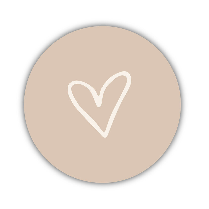 Onderzetter | Zand | Hartje