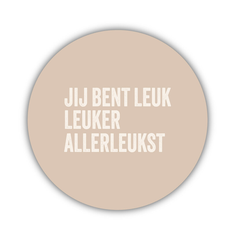 Onderzetter | Zand | Leuk leuker
