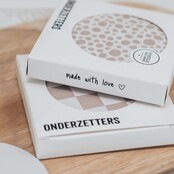 Onderzetter | Zand | Lievelingsleukerd Onderzetter | Zand | Lievelingsleukerd