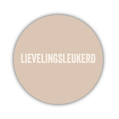 Onderzetter | Zand | Lievelingsleukerd Onderzetter | Zand | Lievelingsleukerd