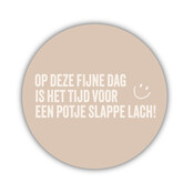 Onderzetter | Zand | Slappe lach Onderzetter | Zand | Slappe lach