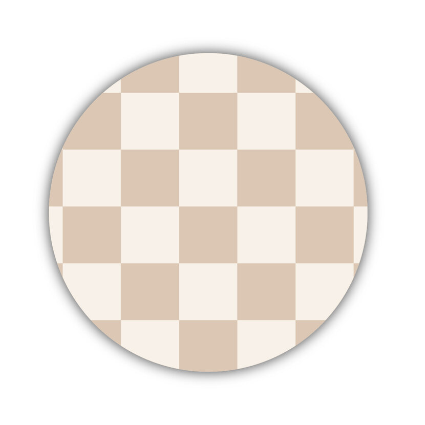 Onderzetter | Zand | Ruitjes