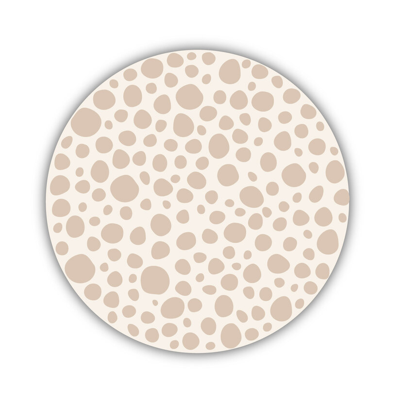 Onderzetter | Beige | Stippen