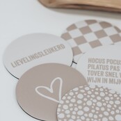 Onderzetter | Beige | Jij bent leuk leuker