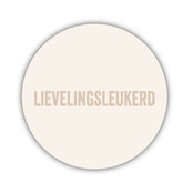Onderzetter | Beige | Lievelingsleukerd
